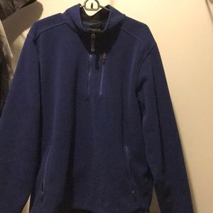 L.L bean blue quarter zip L